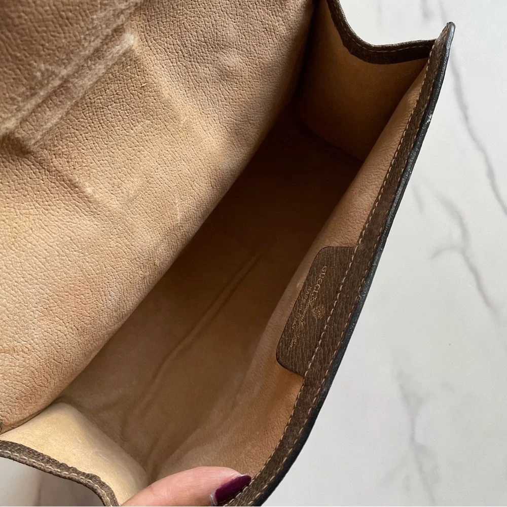 GUCCI GG Ophidia Sherry line clutch crossbody bag ❤️💚 - Picture 7 of 14